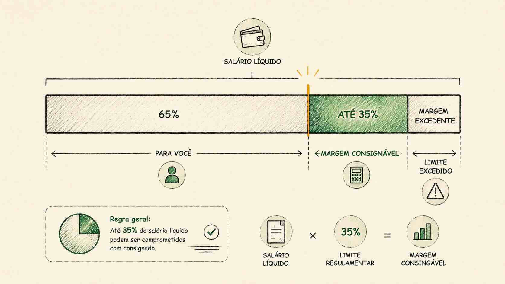 Margem consignável: o que é, como calcular e quanto você pode comprometer do salário